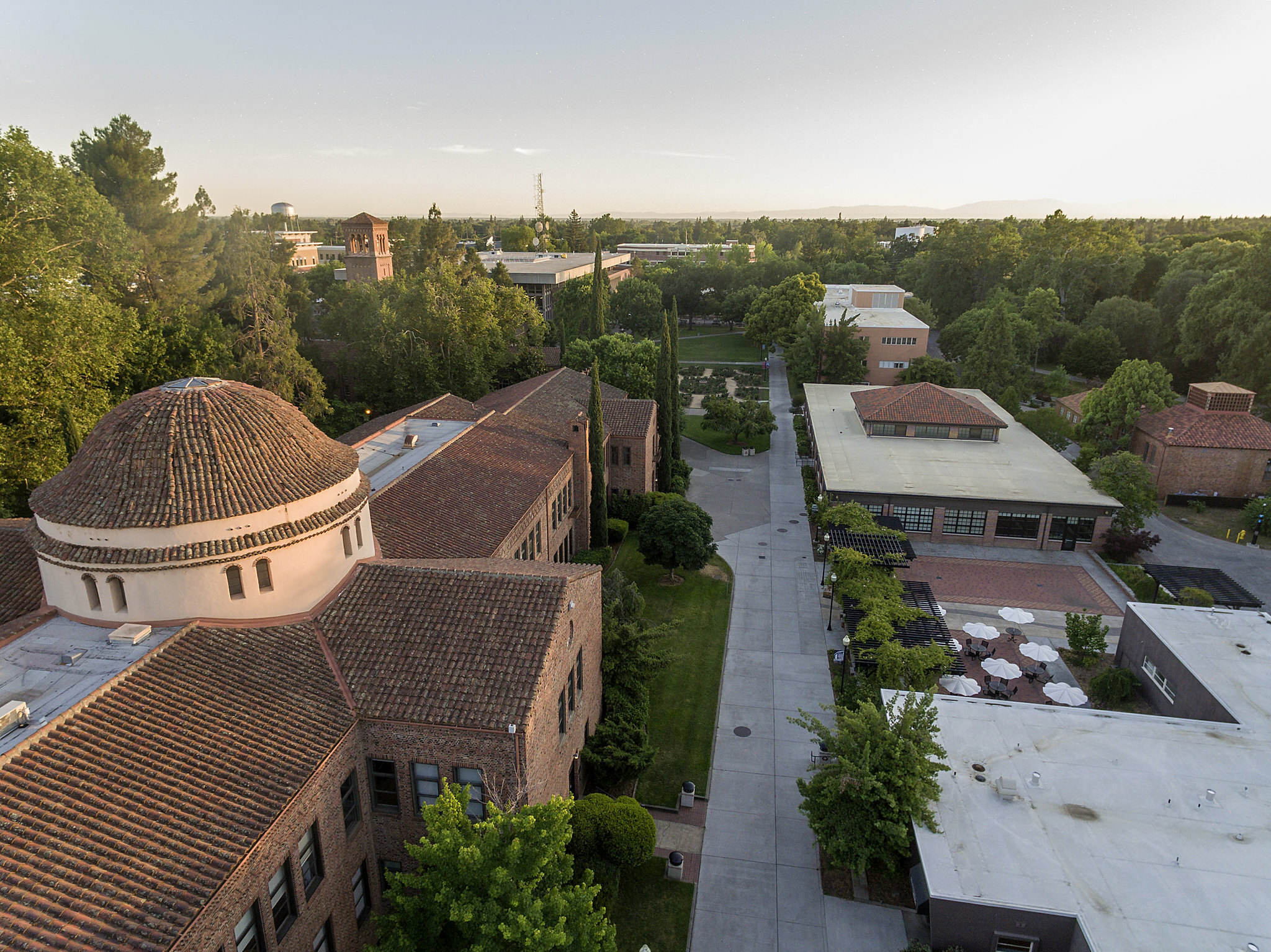 Chico state aerial view