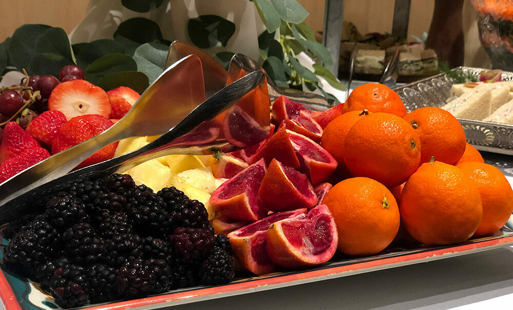 Photo of various fruit on a platter
