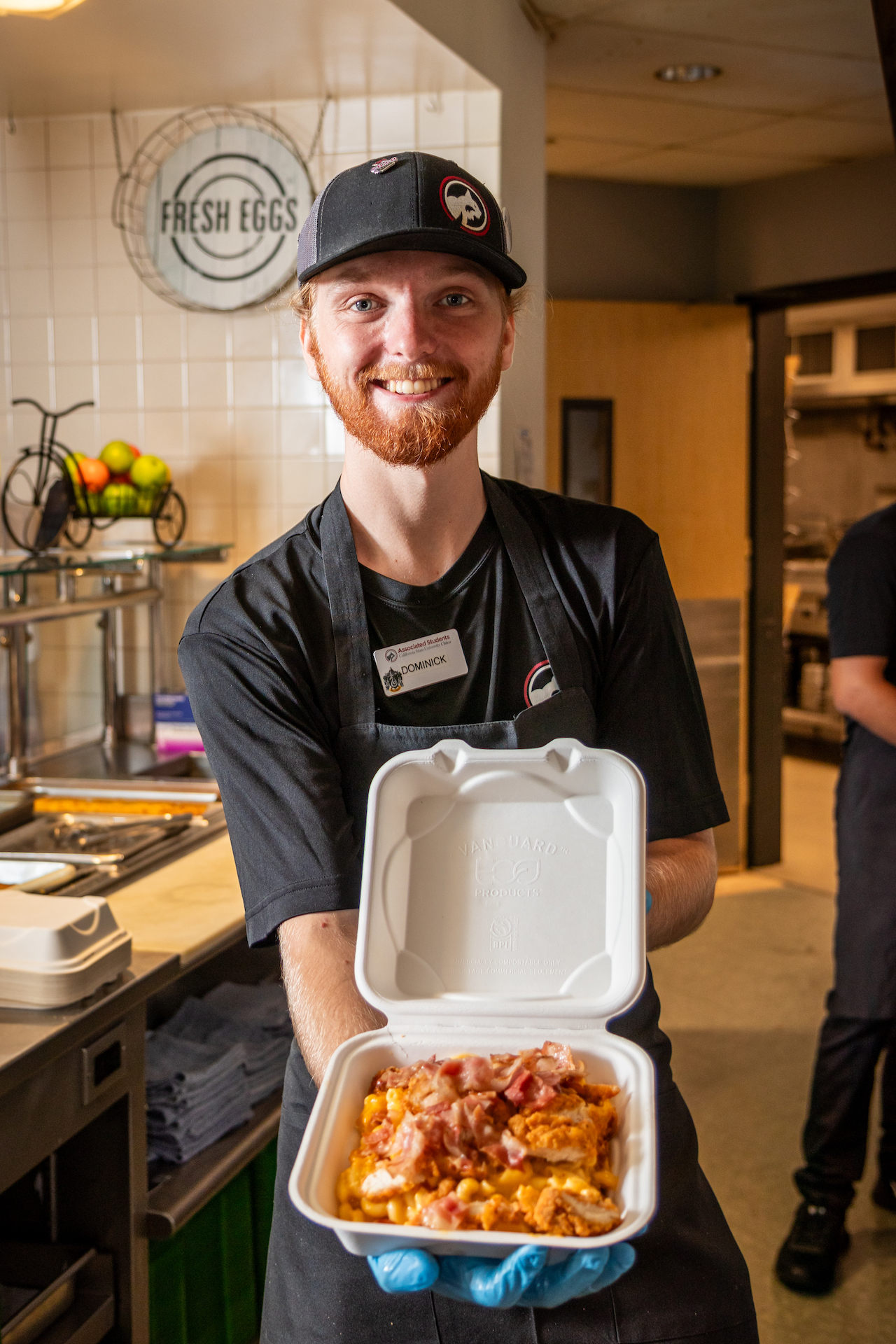 Photo of man with food