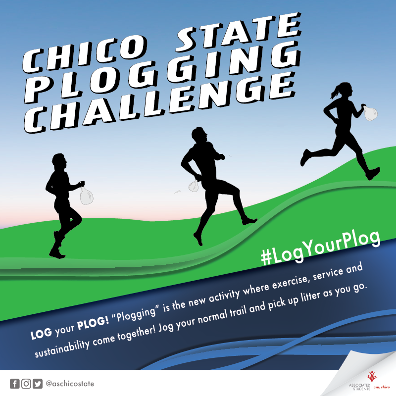 Graphic of Chico State Plogging Challenge