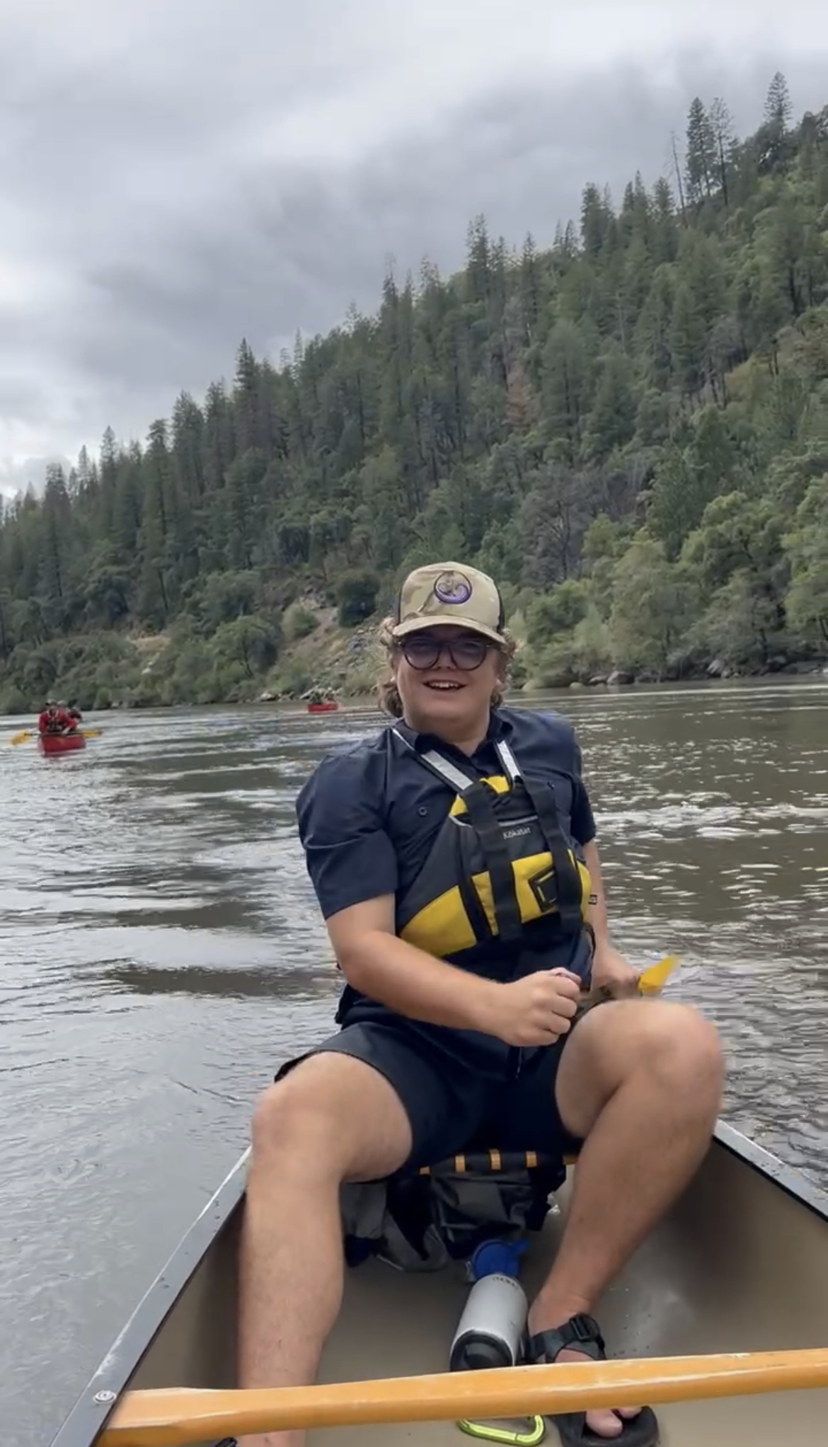 Owen on canoe
