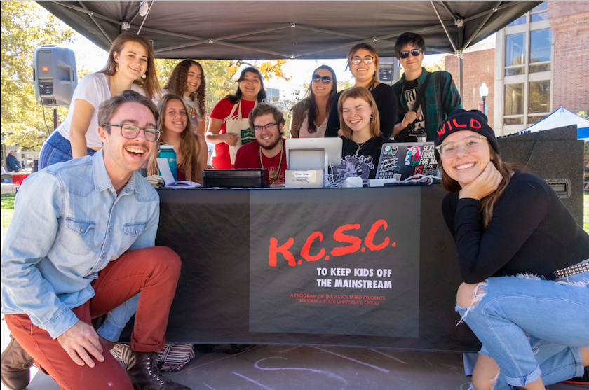 Photo of students in KCSC Radio
