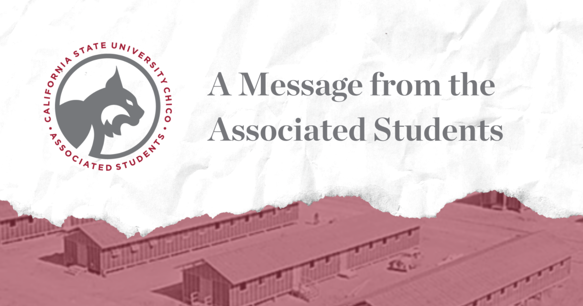 A Message from the… Associated Students of CSU, Chico Chico State